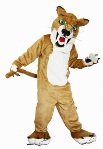 Free Shipping Brown Wolf With Fierce Face Mascot Costume