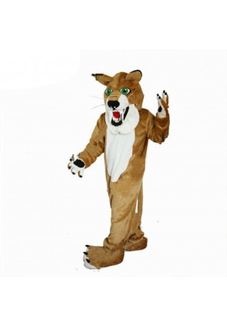 Free Shipping Brown Wolf With Fierce Face Mascot Costume