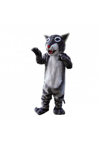 Classic Version Plush Grey & White Wolf Mascot Costume