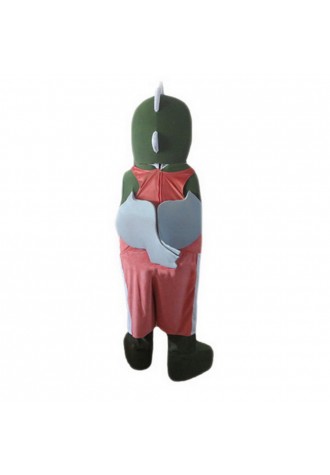 New Style Cartoon Crocodile With Pink Suit And Wings Mascot Costume