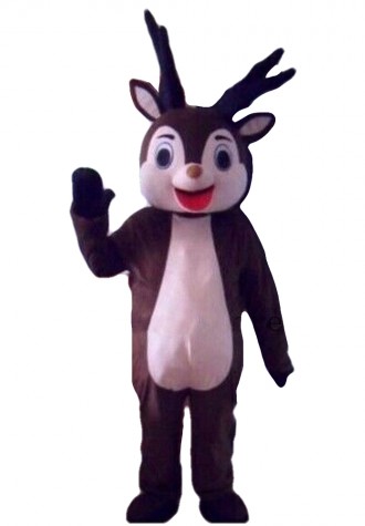 Free Shipping Cute Cartoon Deer Mascot Costume