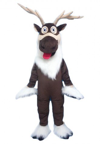 Professional Quality Furry Reindeer Mascot Costume