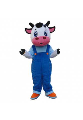 Top Sale Cartoon Cow Brothers With Rompers Mascot Costume
