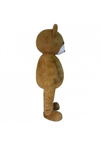 Unisex Tall Brown Bear Mascot Costume