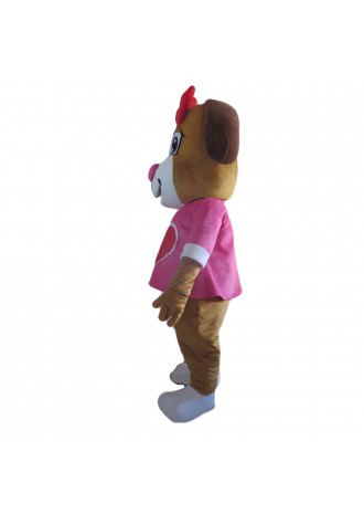 Top Sale Adorable Pink Loving Dog Mascot Costume