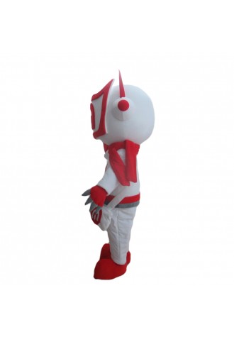 Interesting Cartoon White Robot Mascot Costume