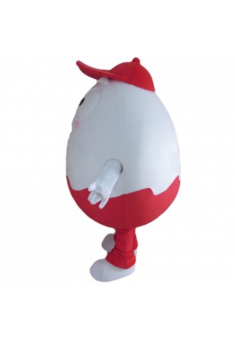 Interesting Cartoon Red & White Egg Mascot Costume