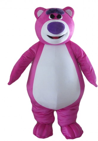 Honest Rose Red Bear Mascot Costume