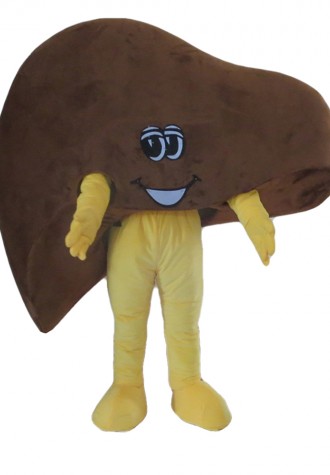 For Halloween Party Cartoon Liver Mascot Costume
