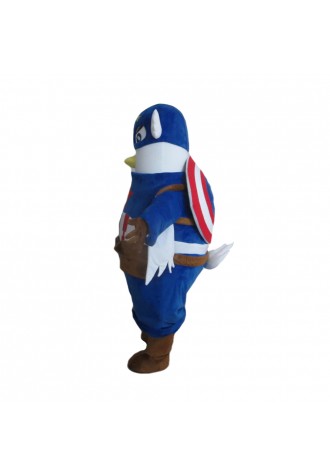 Brave Cartoon Superman Pigeon Mascot Costume