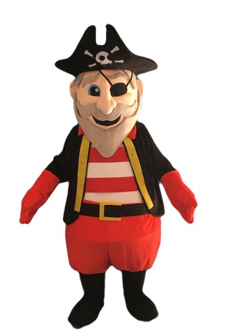 One-eyed Old Pirate Mascot Costume