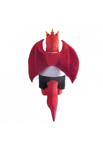 New Version Ferocious Red Dragon Mascot Costume