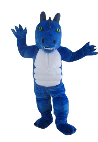 Fancy Blue Monster Mascot Costume