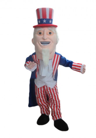 Uncle Sam With Striped Set Mascot Costume