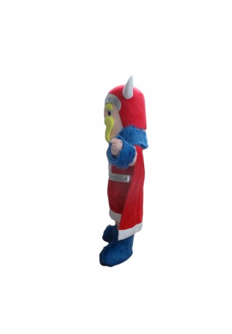 Fighting Soldier With Red Tabard Mascot Costume