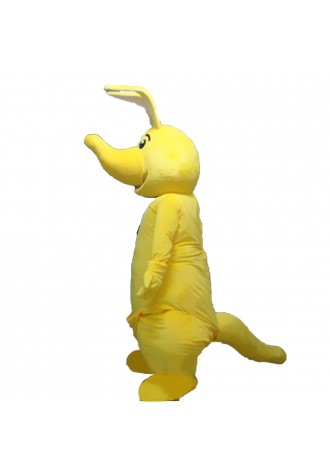 Long Nose Yellow Kangaroo Mascot Costume