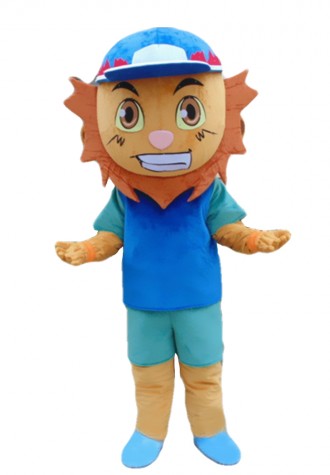 Special Style Little Blue Lion Mascot Costume