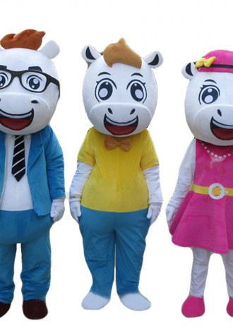 High Quality Top Sale Harmonious Horse Family Mascot Costume