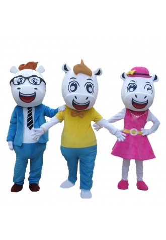 High Quality Top Sale Harmonious Horse Family Mascot Costume