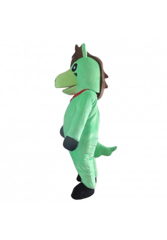 Hot Funny Cartoon Green Horse Mascot Costume