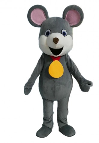 Lucky Mouse With Gold Medal Mascot Costume