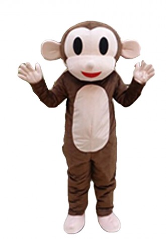Free Shipping Happy Mokey Mascot Costume