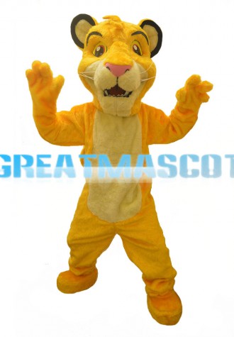 Hot Sale High Quality Little Yellow Lion Mascot Costume