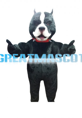 New Style Little Ugly Black Dog Mascot Costume