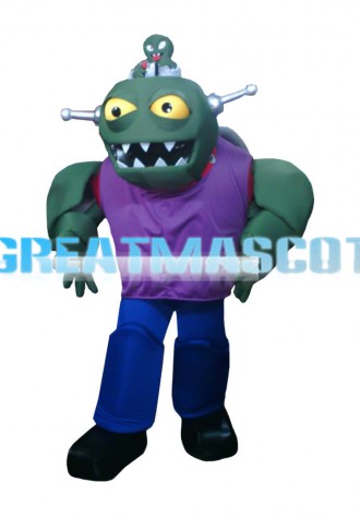 New Version Green Monster Robot Mascot Costume
