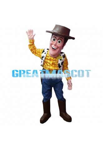 Adult Cowboy With Plaid Shirt Mascot Costume