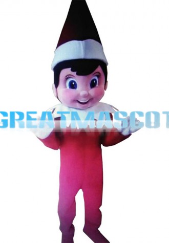 Happy Little Boy With Black Top Hat Mascot Costume