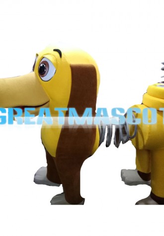 New Kind Yellow Spring Dog Mascot Costume