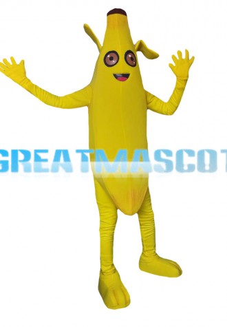 Walking Banana With Two Ears Mascot Costume