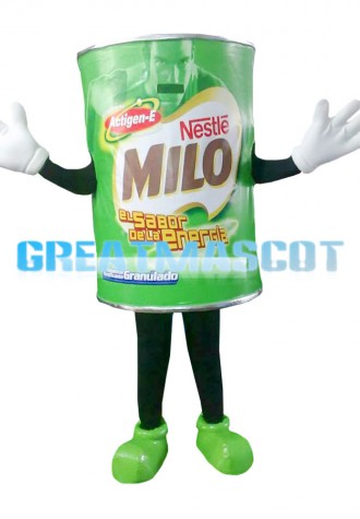 Green Energy Powder Jar Mascot Costume