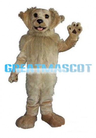 Well-behaved Light Brown Dog Mascot Costume
