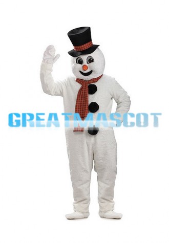Tall Snowman Mascot Costume For Christmas Party