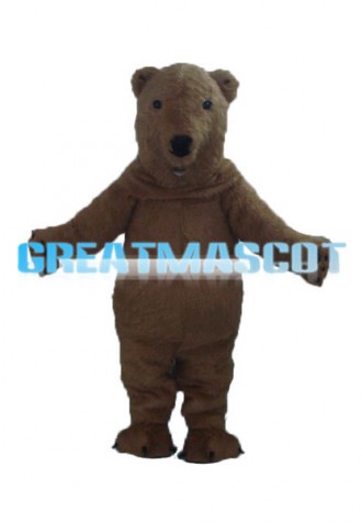 Light Brown Polar Bear Mascot Costume