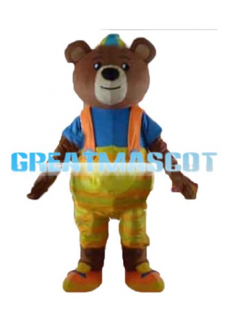 Lovely Brown Bear Baby Mascot Costume
