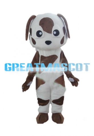 Brown & White Dalmatians Mascot Costume