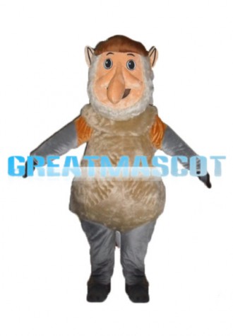 Long Nose Big Belly Old Man Mascot Costume