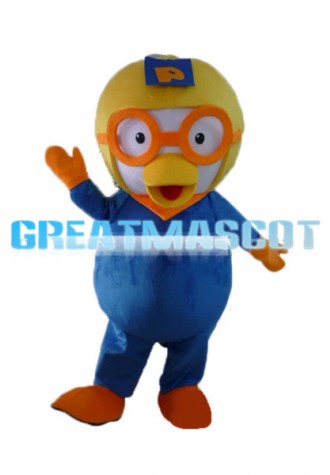 Confused Little Penguin Poluru Mascot Costume