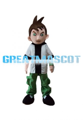 Green Eyes Hip-hop Cool Boy Mascot Costume