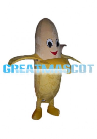 Peeled Banana Mascot Costume