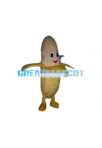 Peeled Banana Mascot Costume