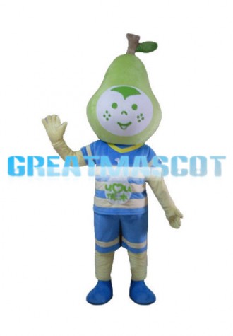 Sweet Green Pear Baby Mascot Costume