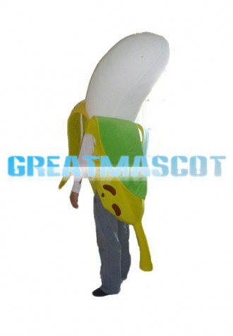 Speckled Peeled Banana Mascot Costume