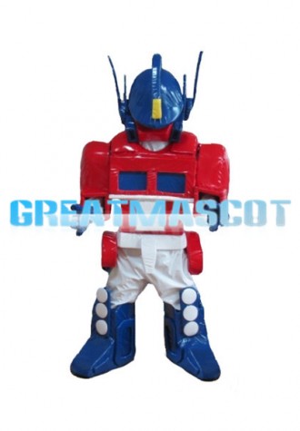 Fancy Red Robot Mascot Costume