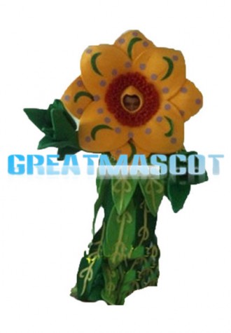 Thriving Faceless Sunflower Mascot Costume