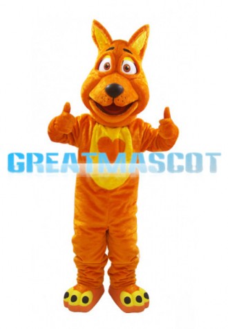 Brown Loving Dog Mascot Costume
