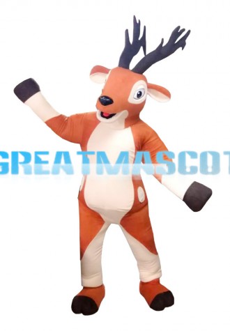 Elegant Beautiful Brown Sika Deer Mascot Costume